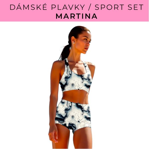 Dámský střih - plavky / sportovní set Martina