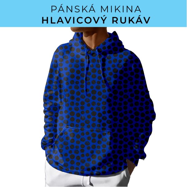 PÁNSKÝ střih - mikina s kapucí