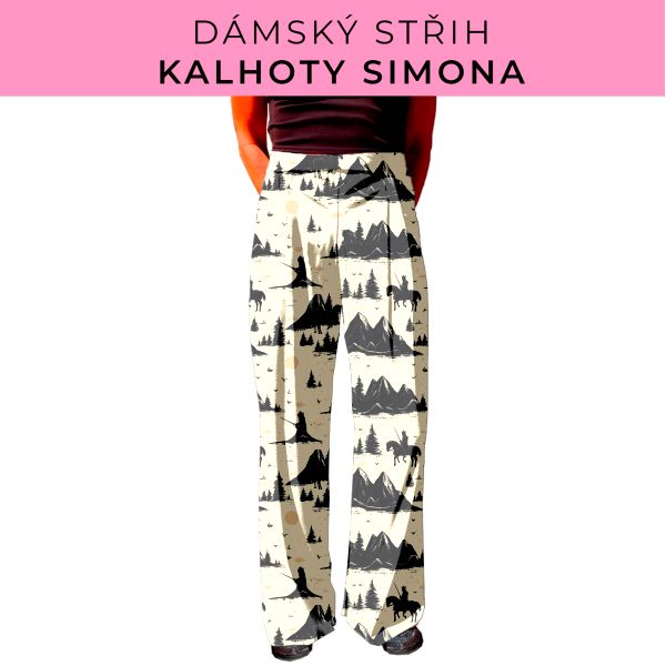 Dámský střih - kalhoty Simona