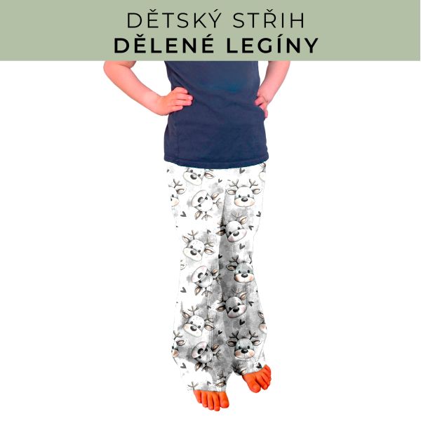Dětský střih - Dělené legíny