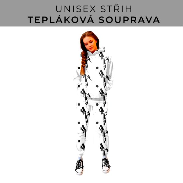 DÁMSKÝ střih - SET mikina a tepláky 