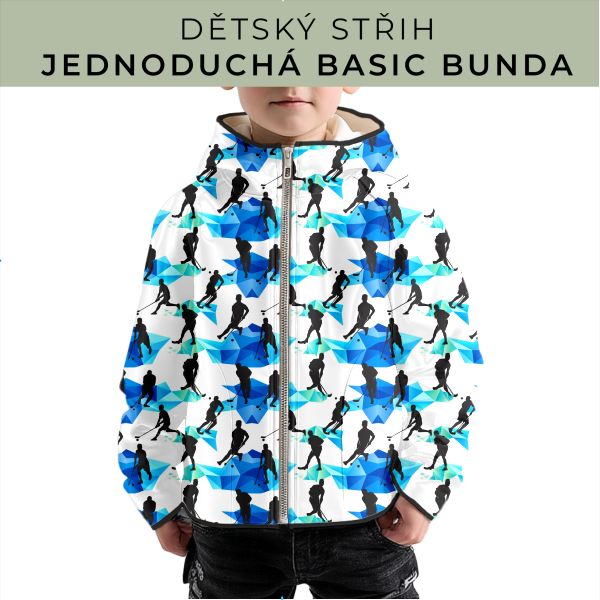 Dětský střih - jednoduchá dětská BASIC  bunda