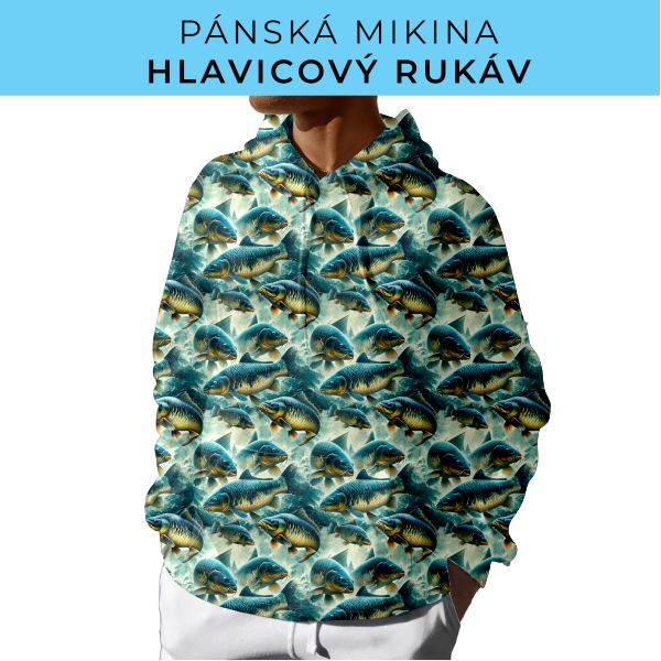 PÁNSKÝ střih - mikina s kapucí