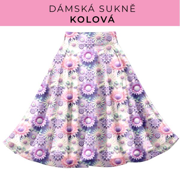 DÁMSKÝ střih - Kolová sukně