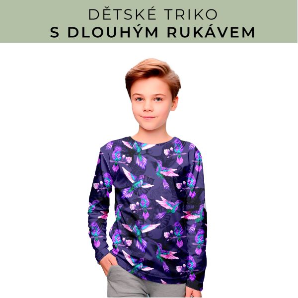 DĚTSKÝ střih - triko dlouhý rukáv