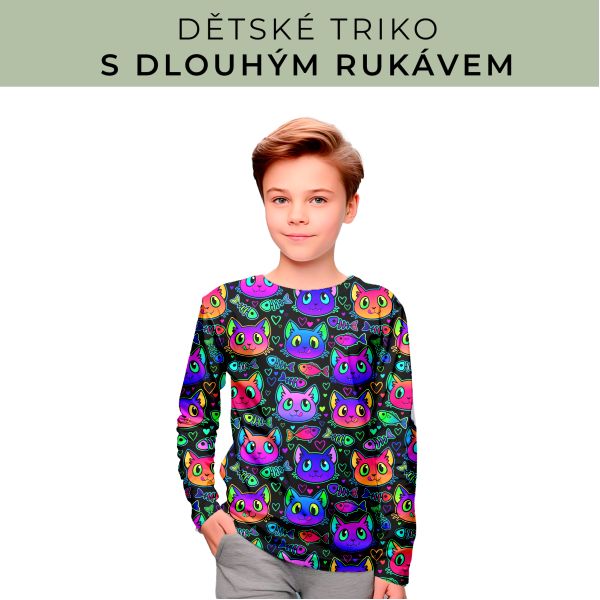 DĚTSKÝ střih - triko dlouhý rukáv