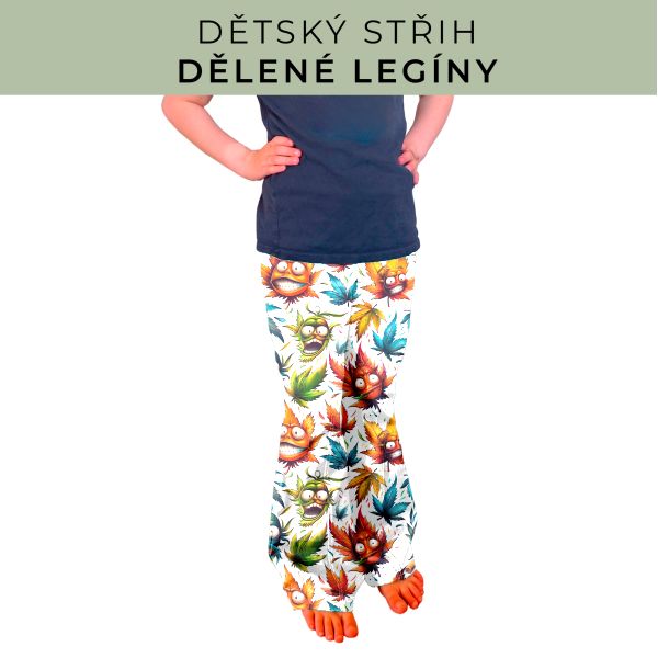 Dětský střih - Dělené legíny