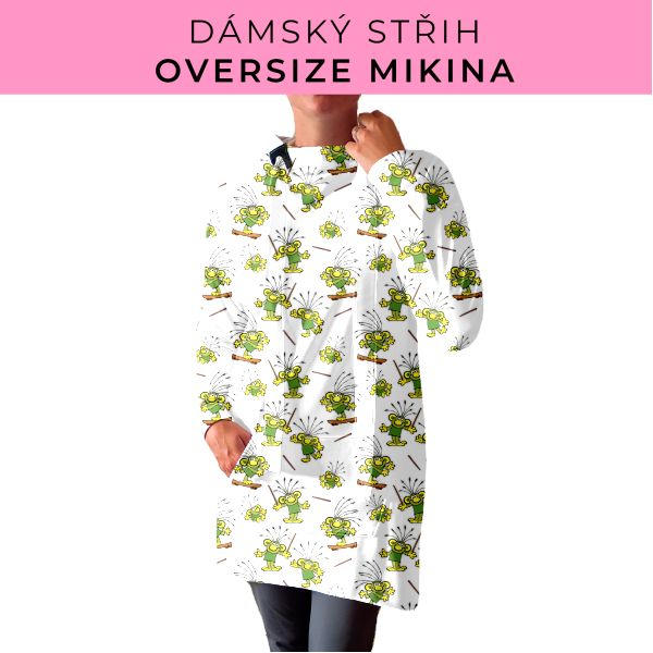 DÁMSKÝ střih - Oversize mikina