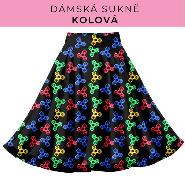 DÁMSKÝ střih - Kolová sukně