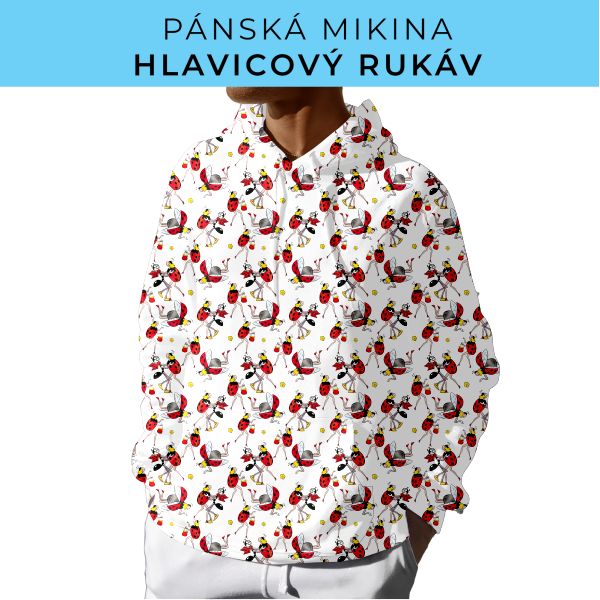 PÁNSKÝ střih - mikina s kapucí