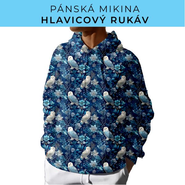 PÁNSKÝ střih - mikina s kapucí