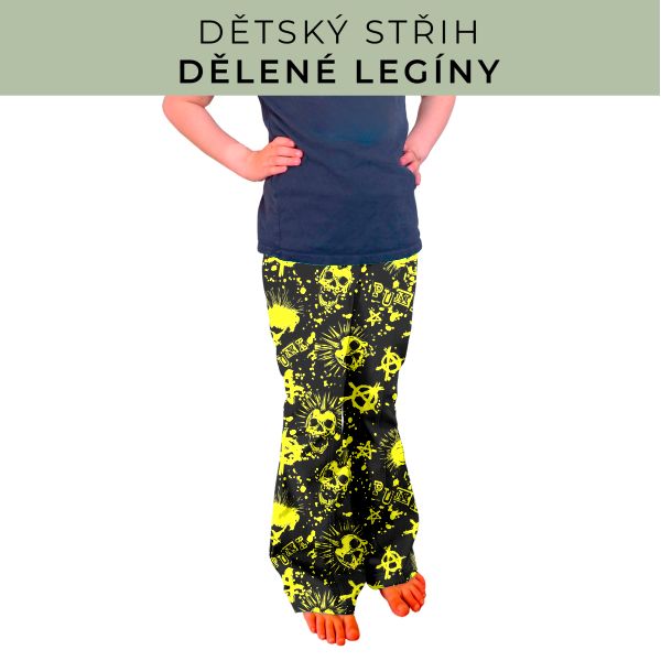 Dětský střih - Dělené legíny