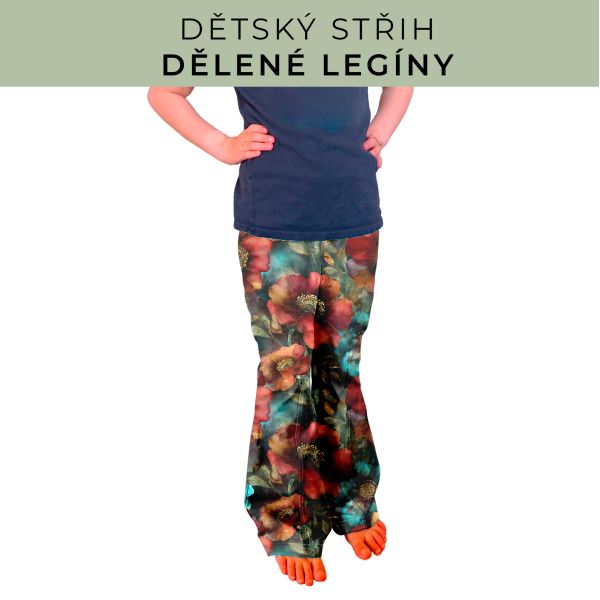 Dětský střih - Dělené legíny