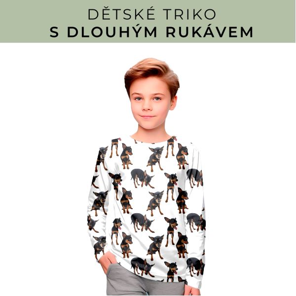 DĚTSKÝ střih - triko dlouhý rukáv
