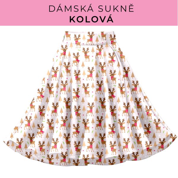DÁMSKÝ střih - Kolová sukně