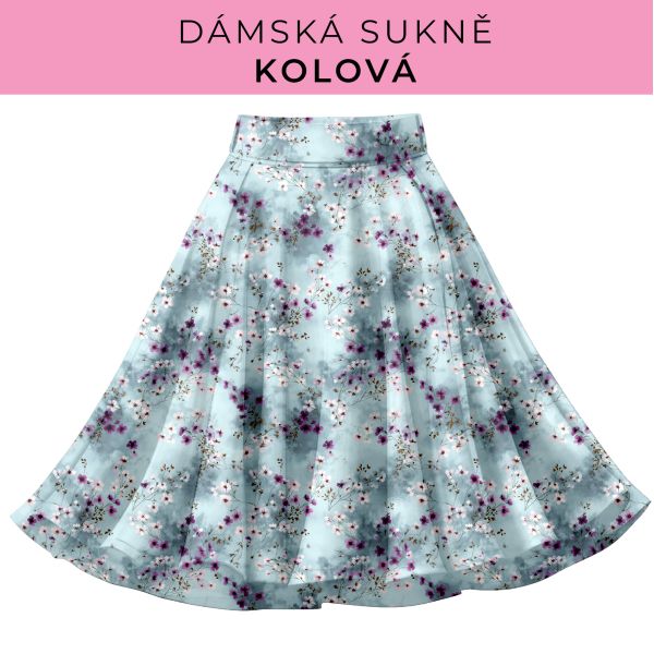DÁMSKÝ střih - Kolová sukně