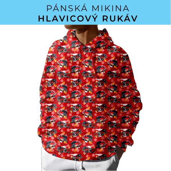 PÁNSKÝ střih - mikina s kapucí