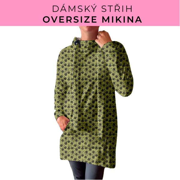 DÁMSKÝ střih - Oversize mikina