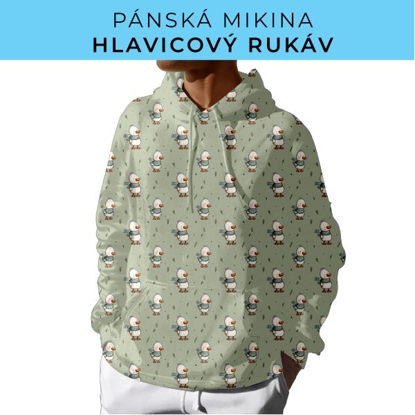 PÁNSKÝ střih - mikina s kapucí