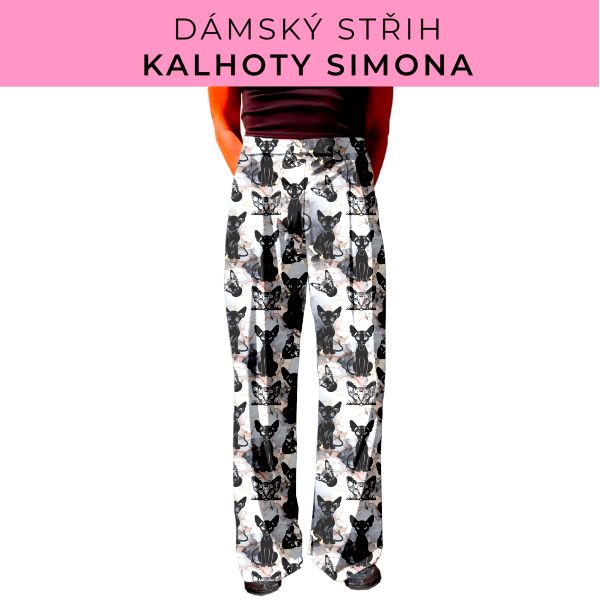 Dámský střih - kalhoty Simona