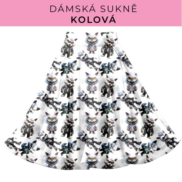 DÁMSKÝ střih - Kolová sukně
