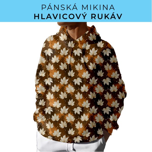 PÁNSKÝ střih - mikina s kapucí