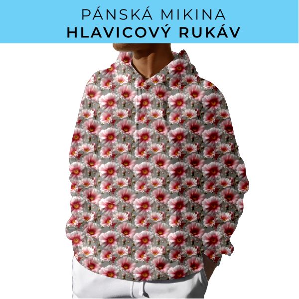 PÁNSKÝ střih - mikina s kapucí