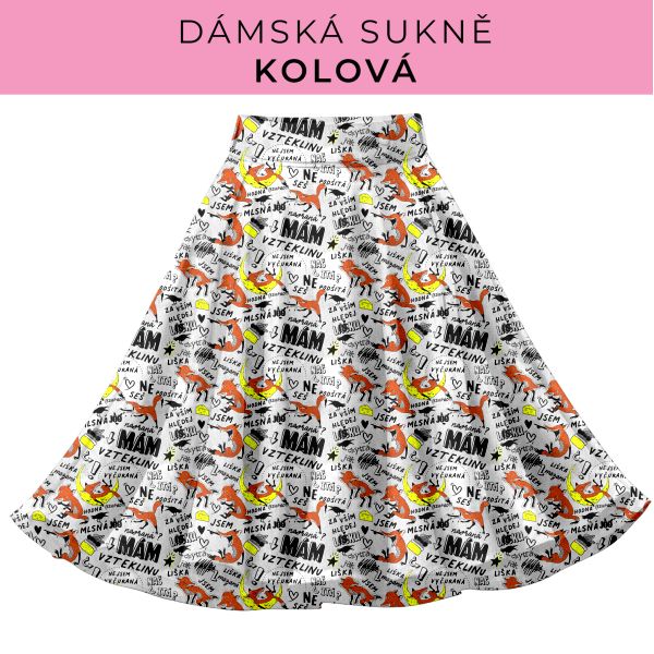DÁMSKÝ střih - Kolová sukně