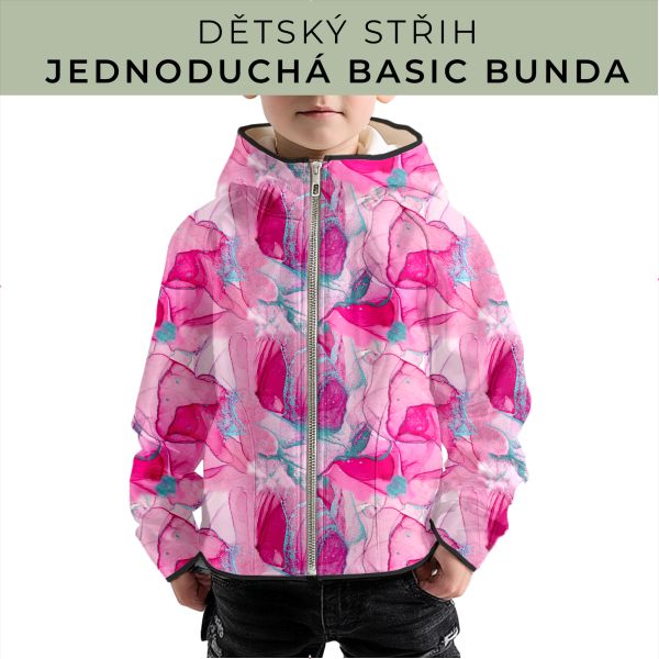Dětský střih - jednoduchá dětská BASIC  bunda