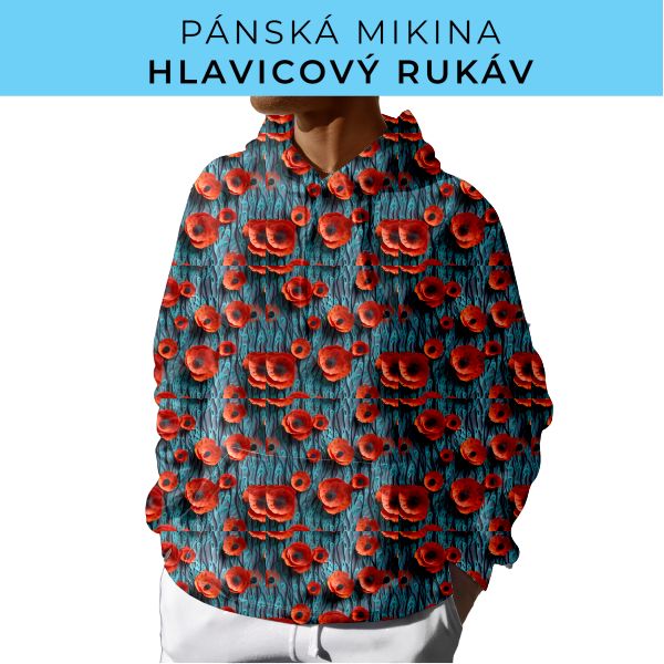 PÁNSKÝ střih - mikina s kapucí