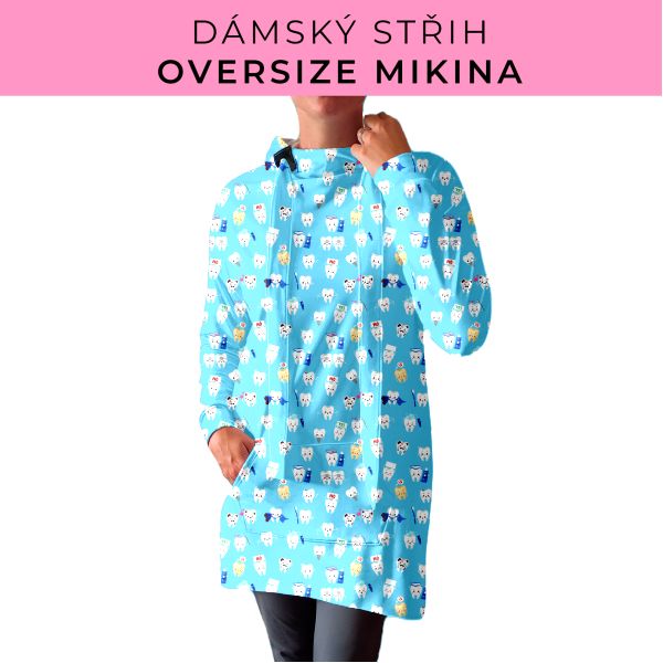 DÁMSKÝ střih - Oversize mikina