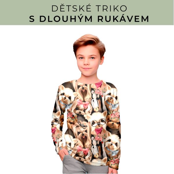 DĚTSKÝ střih - triko dlouhý rukáv