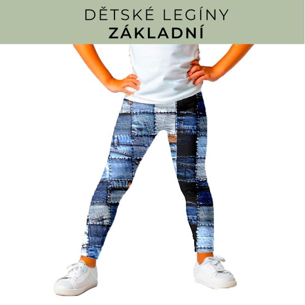 DĚTSKÝ střih - legíny základní