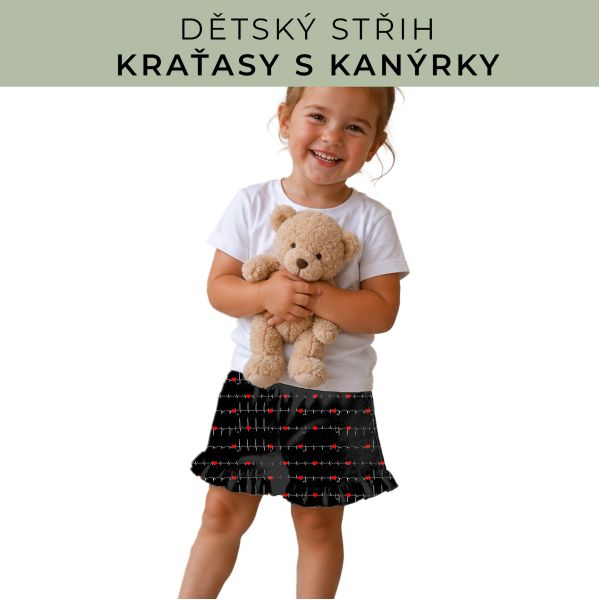 Dětský střih - Kraťásky s kanýrkem