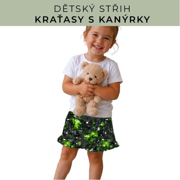 Dětský střih - Kraťásky s kanýrkem