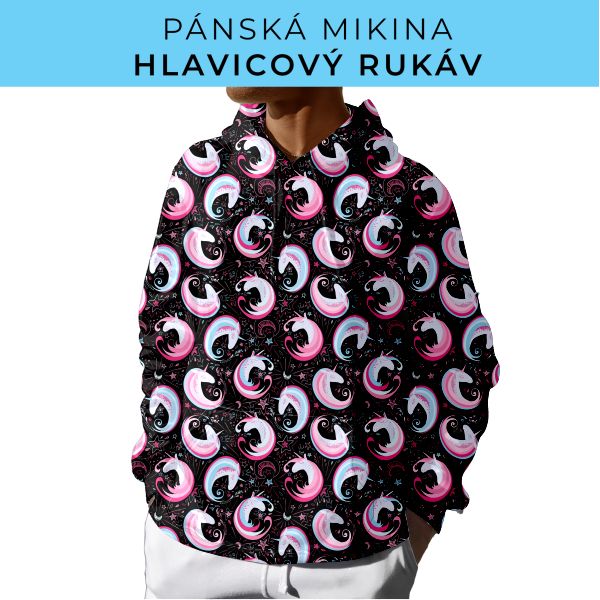 PÁNSKÝ střih - mikina s kapucí