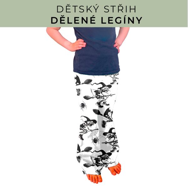 Dětský střih - Dělené legíny