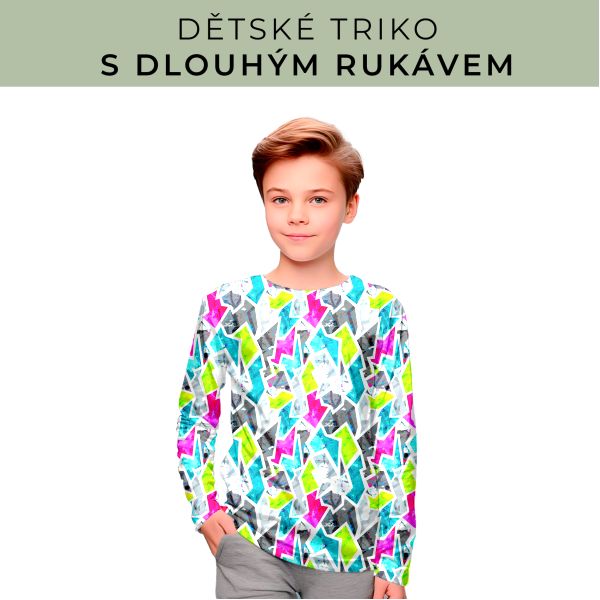 DĚTSKÝ střih - triko dlouhý rukáv