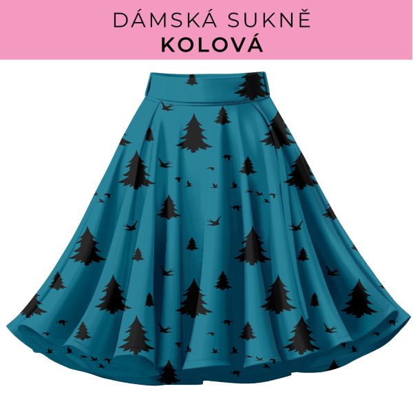 DÁMSKÝ střih - Kolová sukně