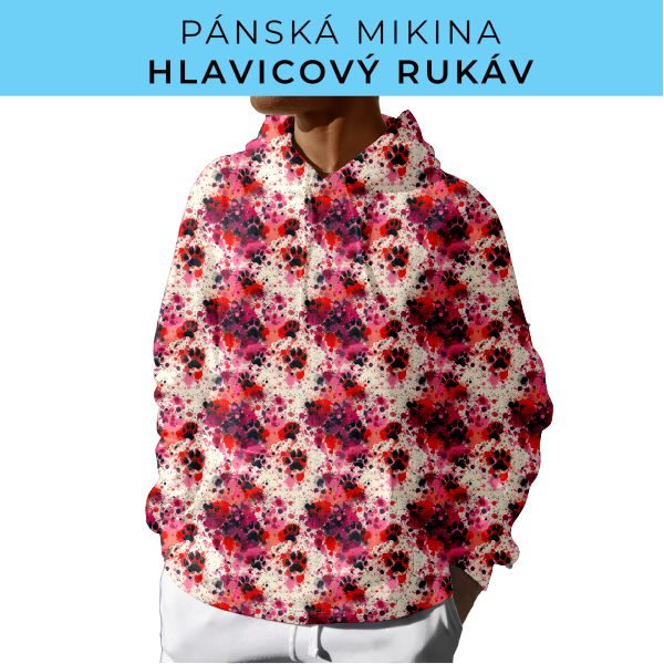 PÁNSKÝ střih - mikina s kapucí