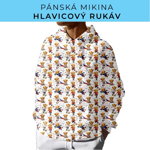 PÁNSKÝ střih - mikina s kapucí