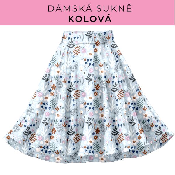 DÁMSKÝ střih - Kolová sukně