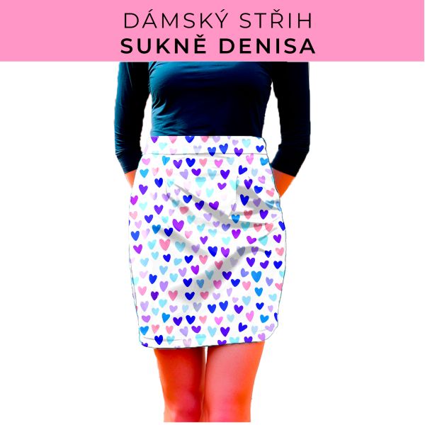 Dámský střih - Dámská sukně Denisa