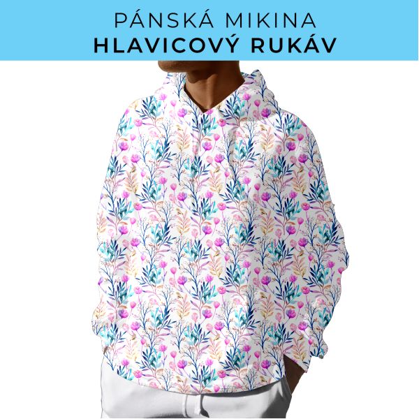 PÁNSKÝ střih - mikina s kapucí