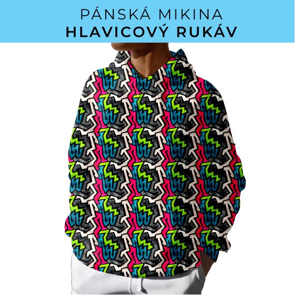 PÁNSKÝ střih - mikina s kapucí