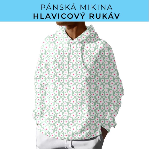 PÁNSKÝ střih - mikina s kapucí
