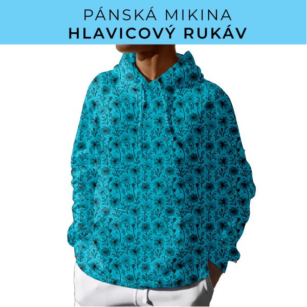 PÁNSKÝ střih - mikina s kapucí