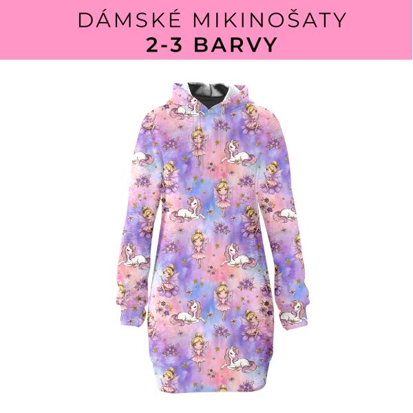 DÁMSKÝ střih - Mikinošaty 2-3 barvy