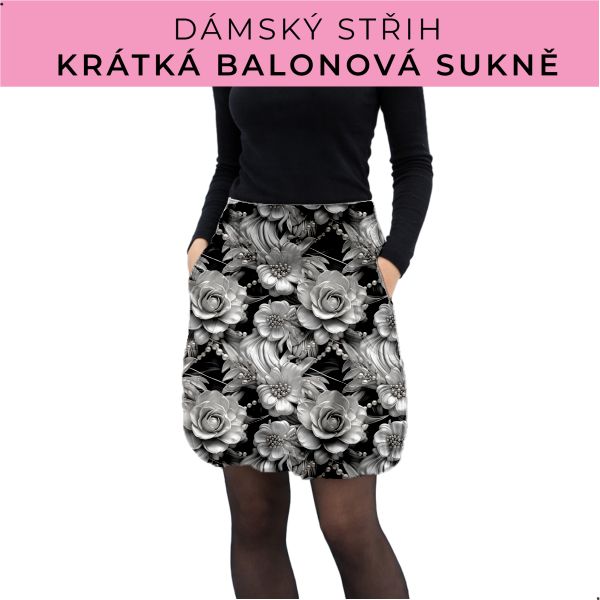 Dámský střih - balonová krátká sukně