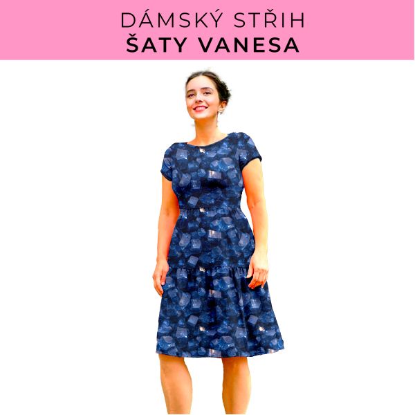 Dámský střih šaty Vanesa
